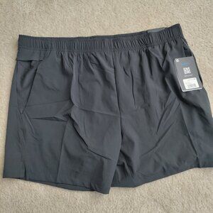 NWT Skora XL Mens Quick Dry Lined Running Shorts Gray Drawstring Side Pockets